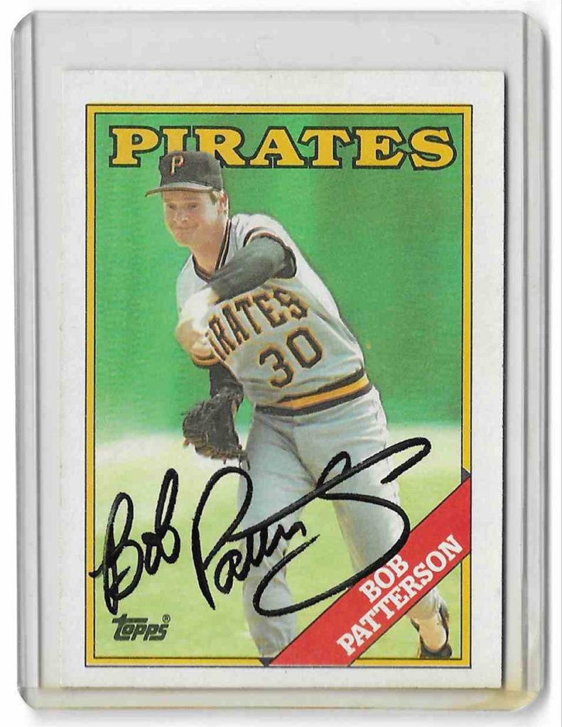 1988 Topps In Person Auto 522 Bob Patterson